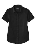 Load image into Gallery viewer, Port Authority Ladies Short Sleeve SuperPro React Twill Shirt
