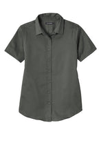 Load image into Gallery viewer, Port Authority Ladies Short Sleeve SuperPro React Twill Shirt
