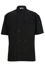 Load image into Gallery viewer, Mesh Back Short Sleeve Chef Coat
