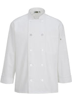 Load image into Gallery viewer, Mesh Back Long Sleeve Chef Coat 10 Button
